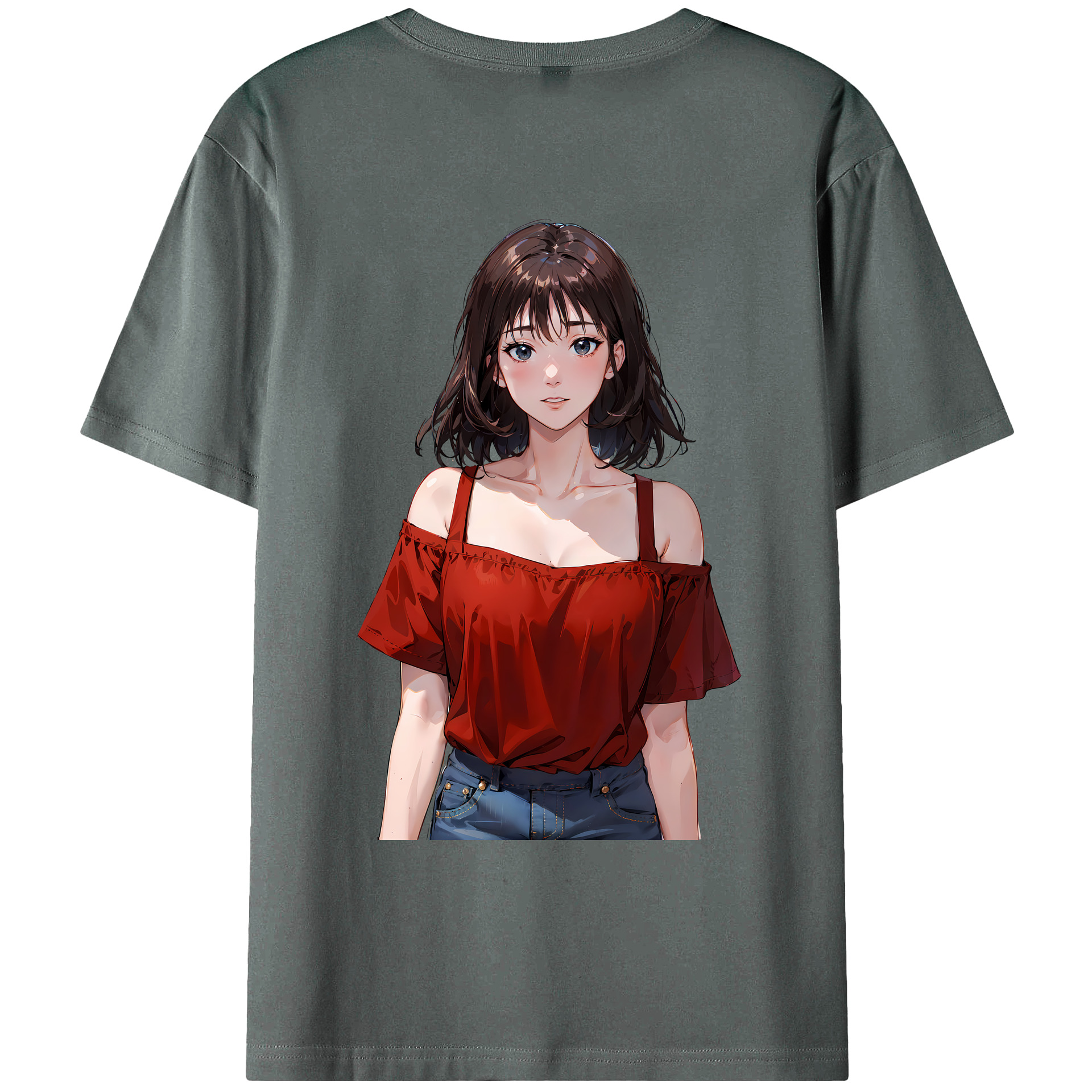 （画像用） SLAM DUNK／スラムダンク 綿100％ メンズ半袖Tシャツ（バックプリント） 通気性